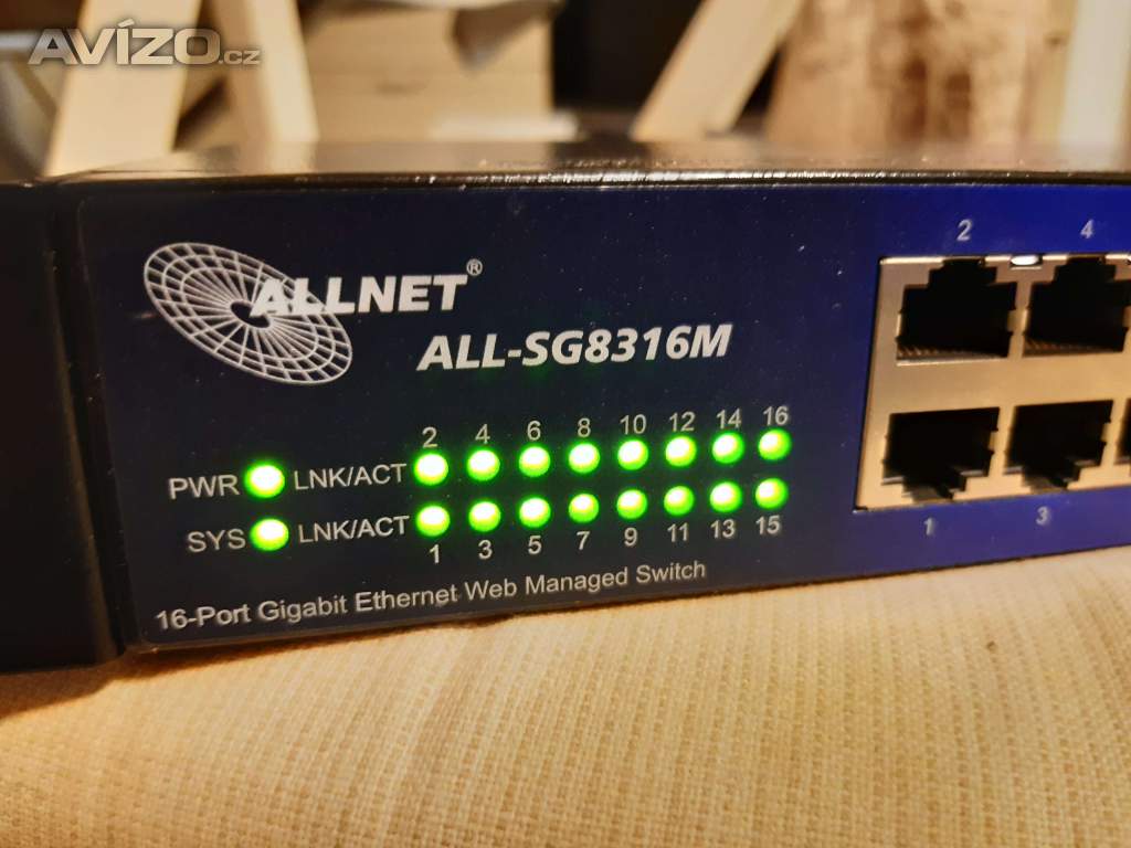Gigabitový switch ALLNET ALL-SG8316M