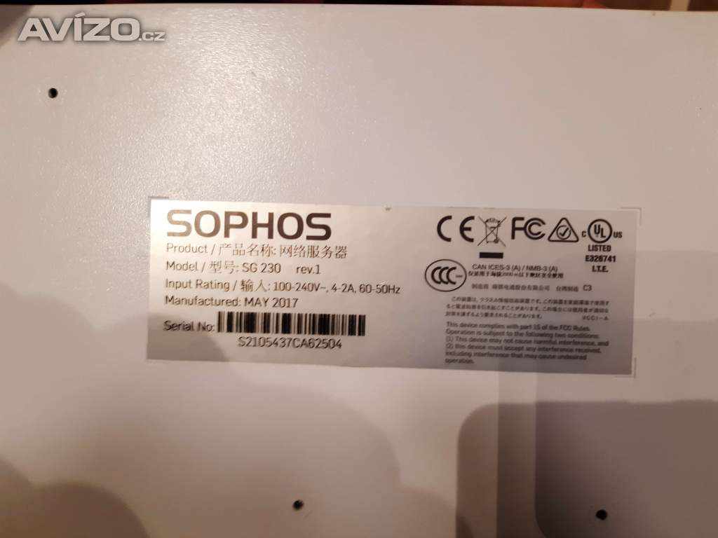 Foto inzerátu Firewall / UTM appliance Sophos SG 230 (vhodné i pro pfSense / OPNsense)