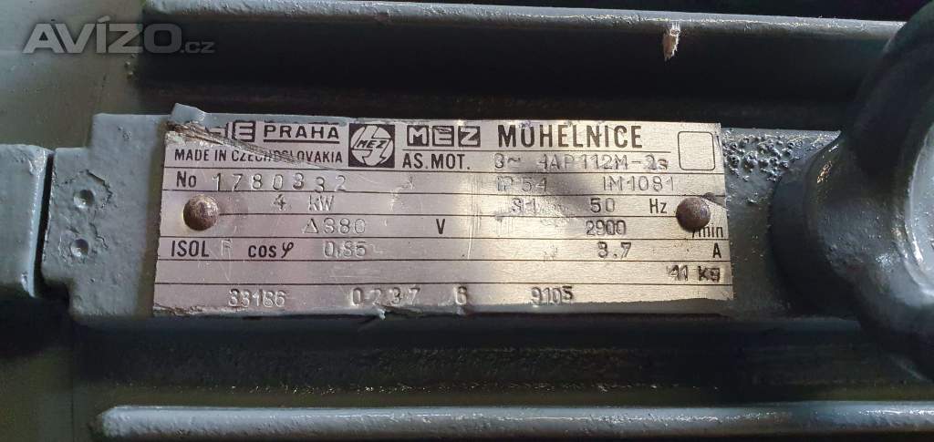 Foto inzerátu Repasovaný třífázový elektromotor 4 kW, 380 V