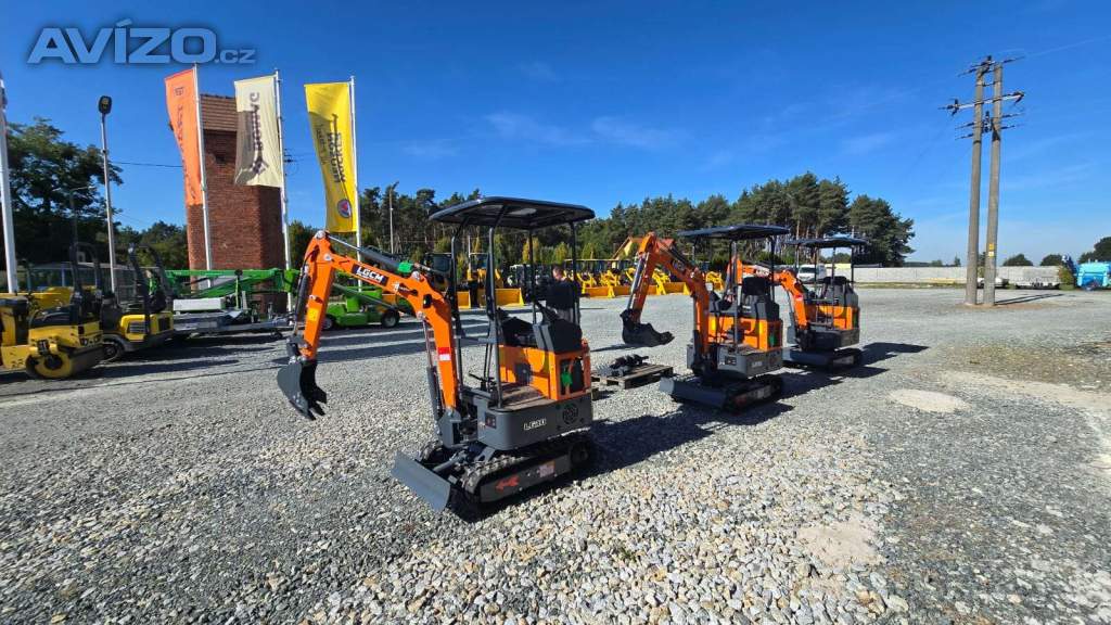 Minibagr 1t LGCM LG10 + 3 lžíce 20/40/80 cm