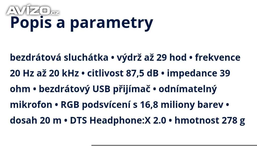 Foto inzerátu Prodám sluchátka Logitech G733 Lightspeed