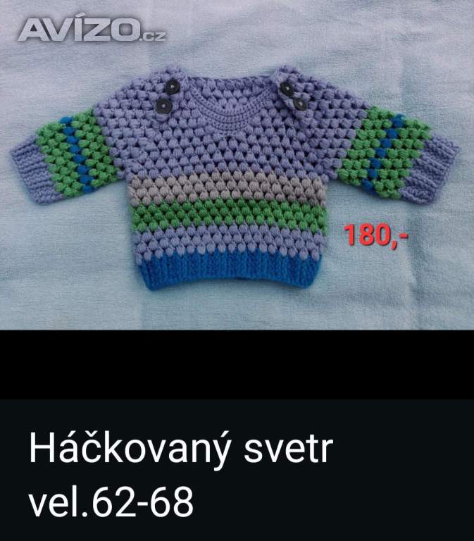 Foto inzerátu Háčkované svetřík