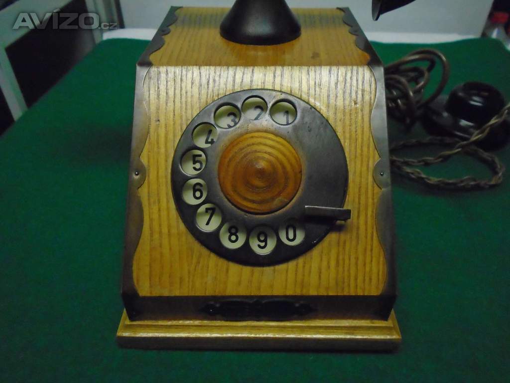 Foto inzerátu Retro dřevěný telefon Tesla C20 1974 super sběratelský stav