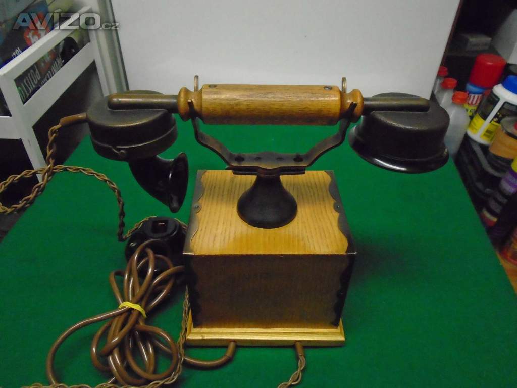 Foto inzerátu Retro dřevěný telefon Tesla C20 1974 super sběratelský stav