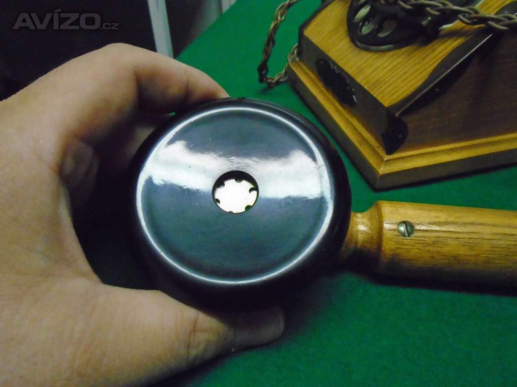 Foto inzerátu Retro dřevěný telefon Tesla C20 1974 super sběratelský stav