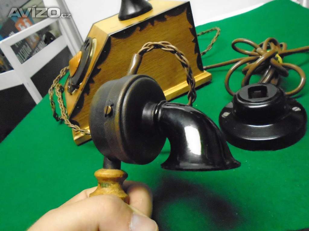 Foto inzerátu Retro dřevěný telefon Tesla C20 1974 super sběratelský stav