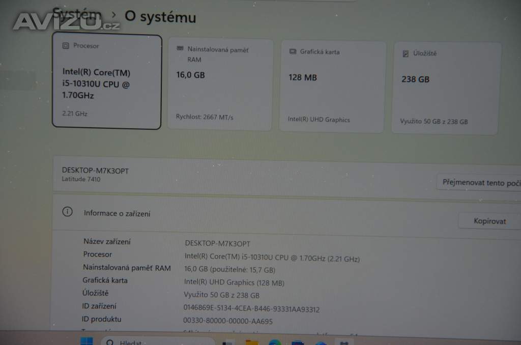 Foto inzerátu Dell latitude 7410 i5/16GB/SSD 256GB/záruka