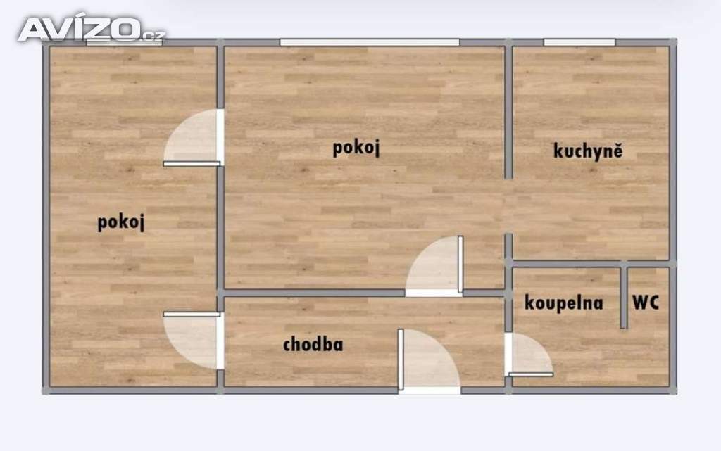 Foto inzerátu Pronájem, byt 2+1, 45 m2, Ostrava-Zábřeh, ul. Rezkova