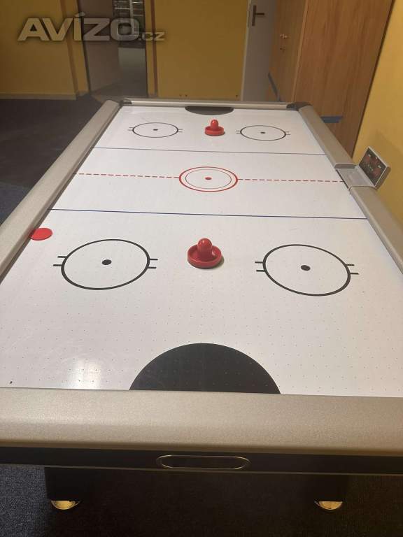 Foto inzerátu Velký vzdušný hokej AIR HOCKEY 210 cm – elektronické počítadlo + příslušenství