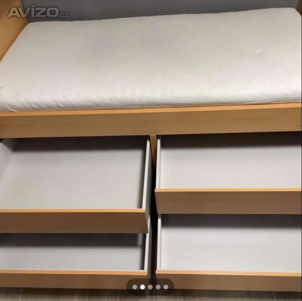 Foto inzerátu Postel vyvýšená se 4 zásuvkami & matrace