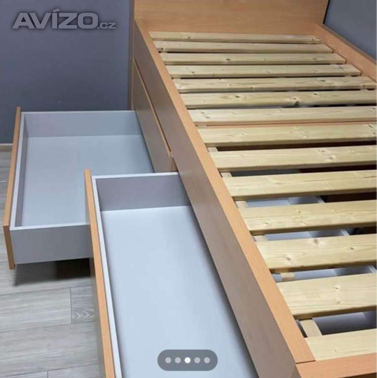 Foto inzerátu Postel vyvýšená se 4 zásuvkami & matrace