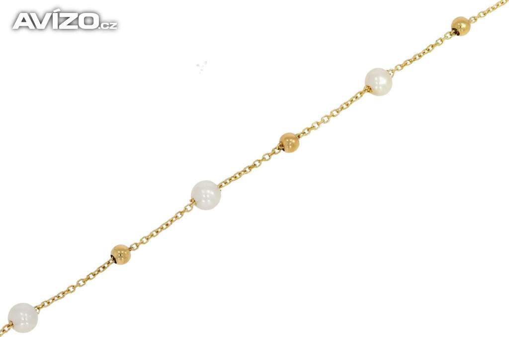 Elegantný zlatý náramok zo 14k zlata - Korai