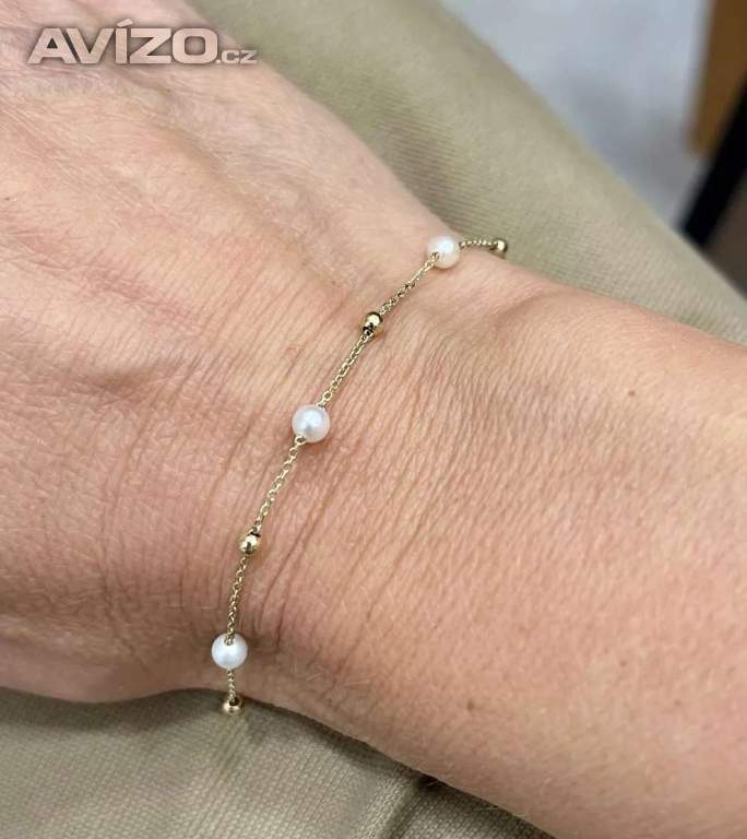 Foto inzerátu Elegantný zlatý náramok zo 14k zlata - Korai