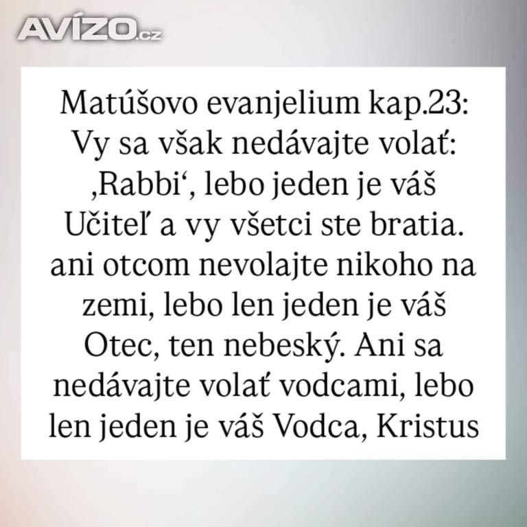 Duch pravdy sľúbený Ježišom tu už bol ale cirkvi ho odmietli ! 