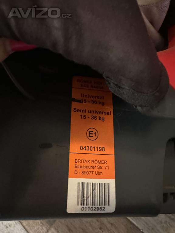 Foto inzerátu Autosedačka Britax Romer KidFIX 15-36 kg 