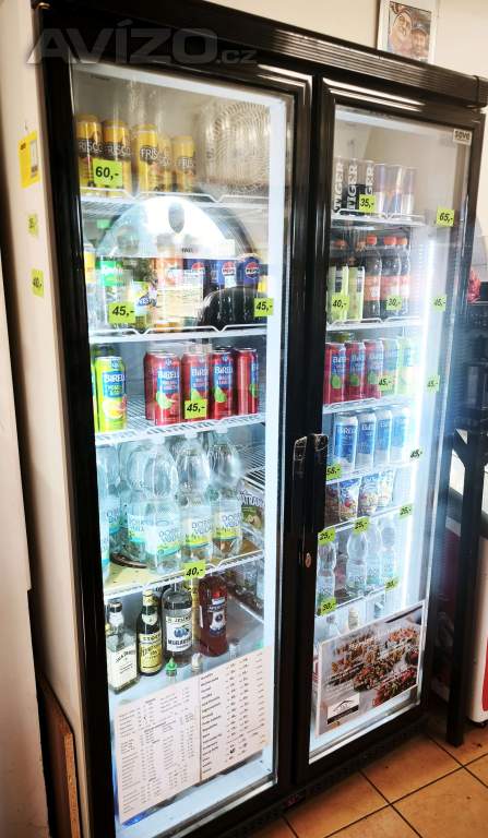 Foto inzerátu Dvoudveřová prosklená gastro lednice 