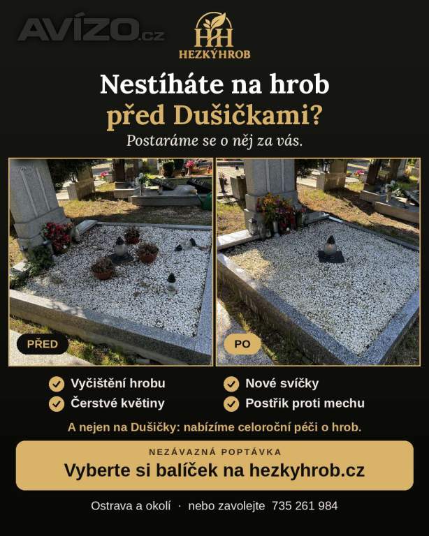 🌿 HezkýHrob – důstojná péče o hroby vašich blízkých