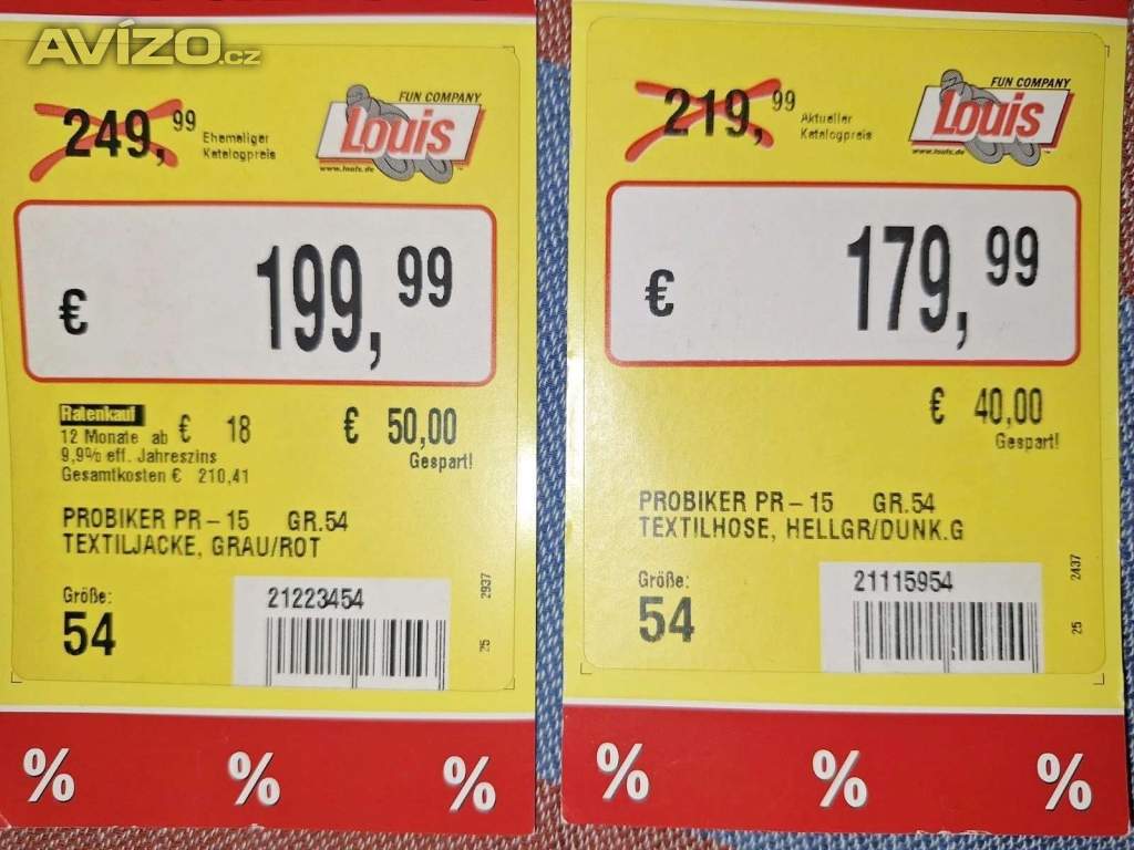 Foto inzerátu Textilní kombinéza Probiker PR-15