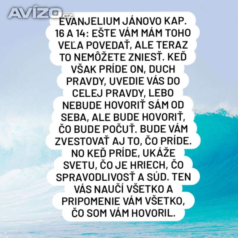 Foto inzerátu Duch pravdy sľúbený Ježišom tu už bol a cirkvi ho neuznali!