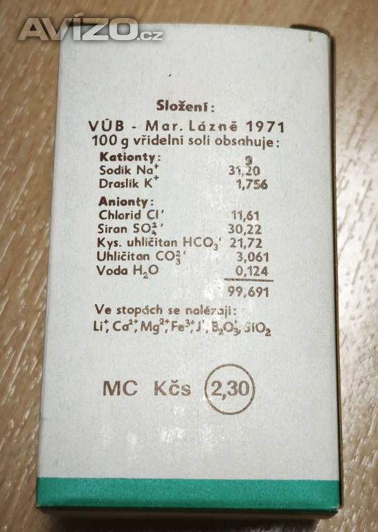 Foto inzerátu Karlovarská vřídelní sůl (50 g)