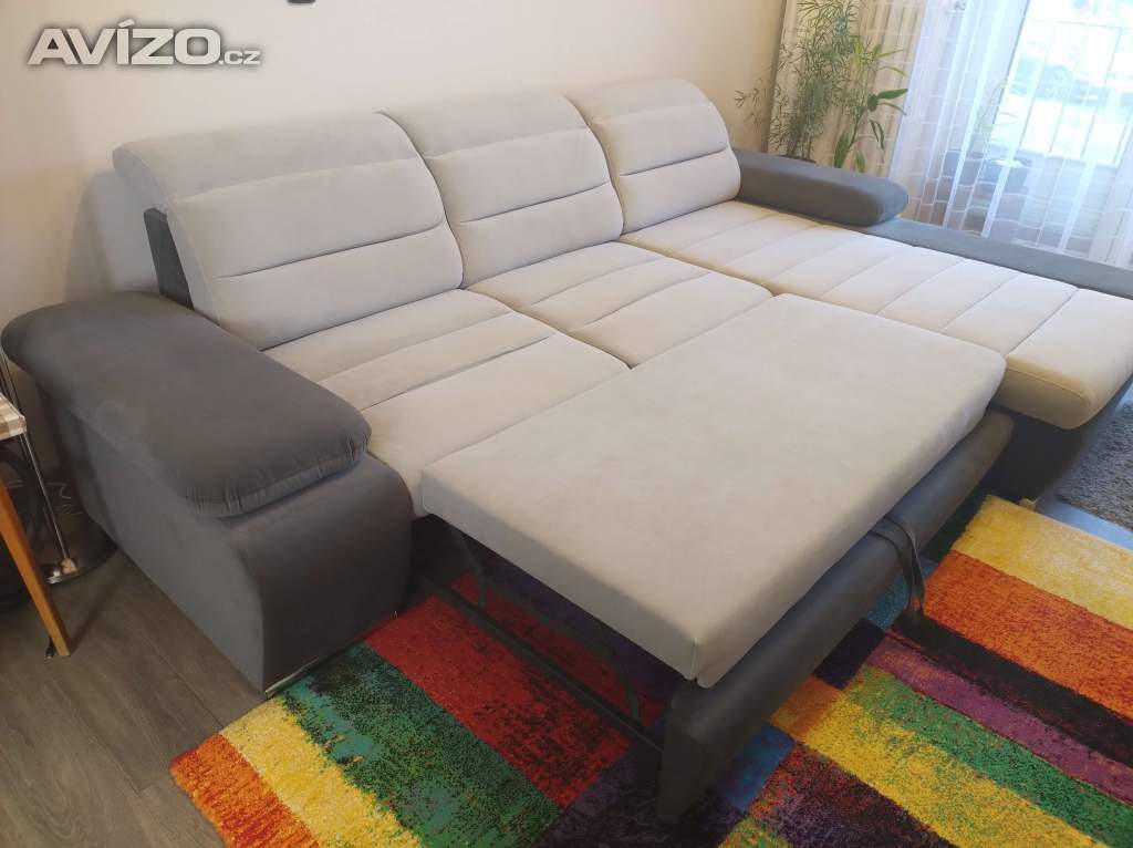 Foto inzerátu Sedačka do L rozkládací s úložným prostorem