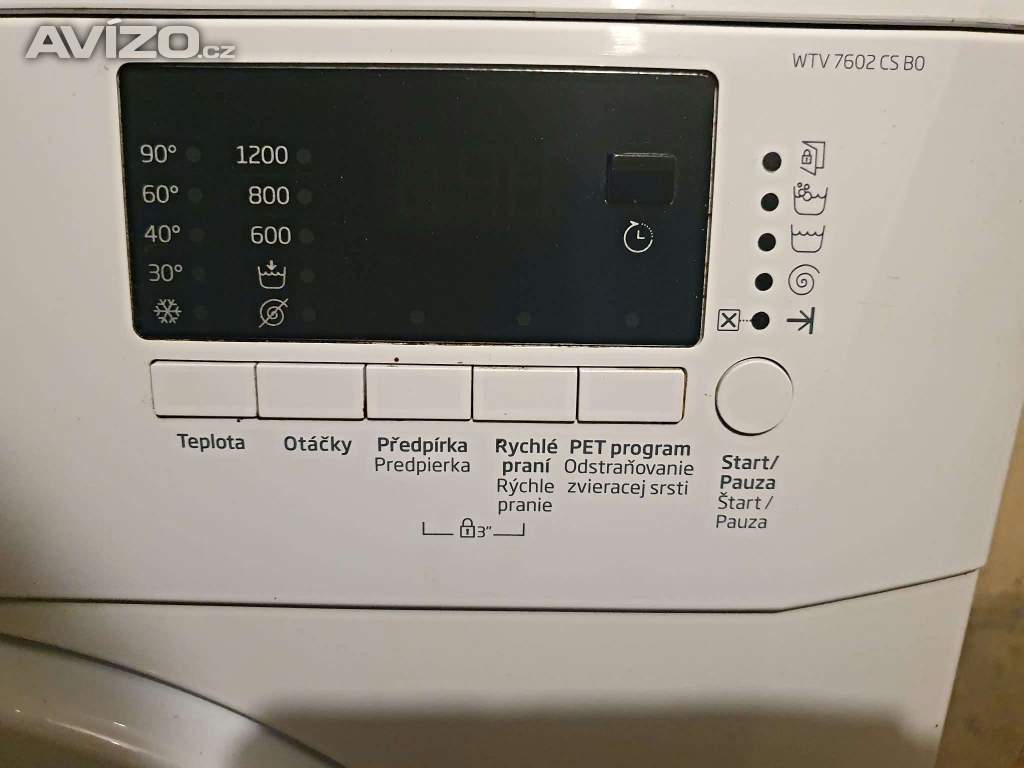 Foto inzerátu PRACKA BEKO,BOCNI PLNENI,7KG,PLNE FUNKCNI,TRIDA A+++,1200 OT.