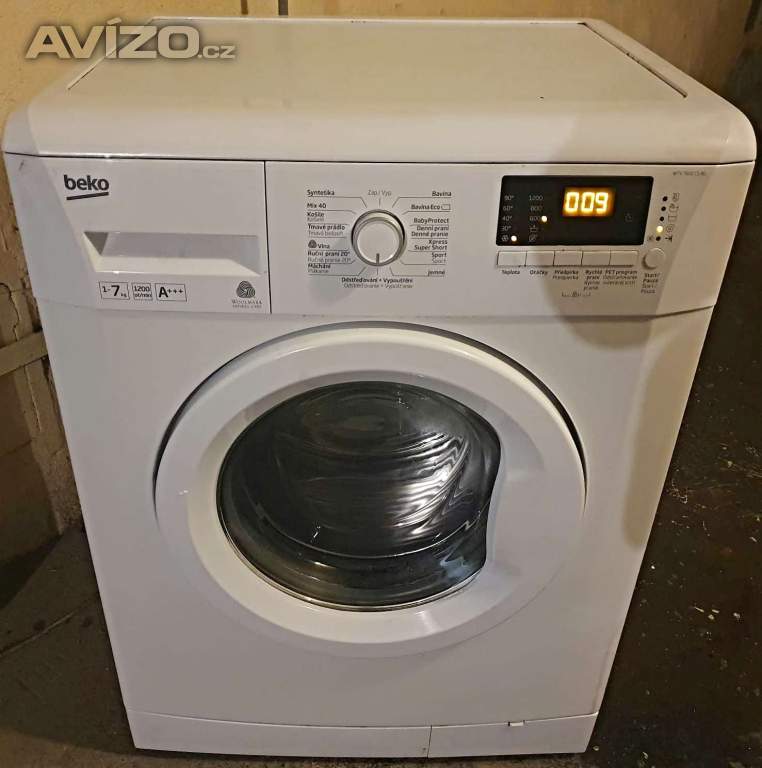 Foto inzerátu PRACKA BEKO,BOCNI PLNENI,7KG,PLNE FUNKCNI,TRIDA A+++,1200 OT.