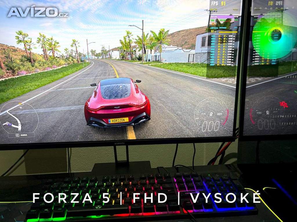 Foto inzerátu Herní PC Ryzen 5 | RX580 8GB | 16GB RAM| NVME | ARGB | WiFi+BT | ZÁRUKA