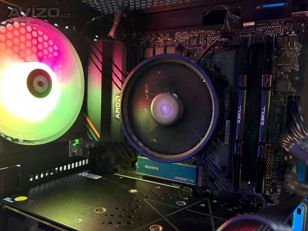 Foto inzerátu Herní PC Ryzen 5 | RX580 8GB | 16GB RAM| NVME | ARGB | WiFi+BT | ZÁRUKA