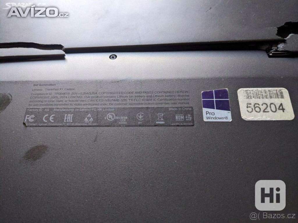 Foto inzerátu Lenovo Thinkpad X1 carbon