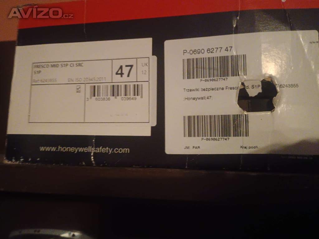 Foto inzerátu NOVÉ Honeywell S1P CI – Veľkosť 47 (31 cm) 32€