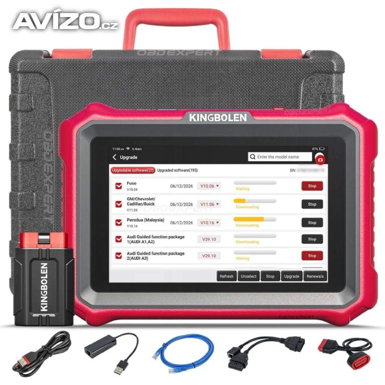 Foto inzerátu AUTO DIAGNOSTIKA KINGBOLEN K8 PRO,NOVA,10P DISPLEJ,DOKLADY,2 ROKY ZARUKA