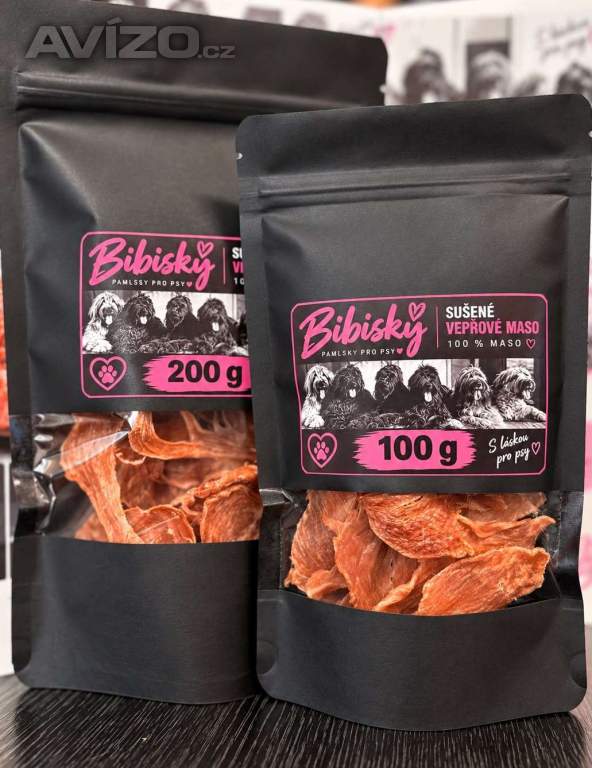 Foto inzerátu Ochutnávkový box pro psy Bibisky – 3 druhy pamlsků, 250 g