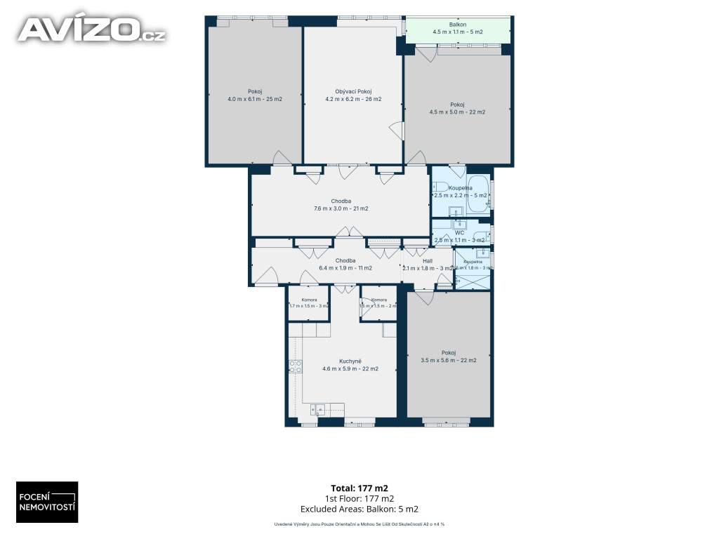 Foto inzerátu Pronájem bytu 4+1 140 m² v ulici Soukenická 