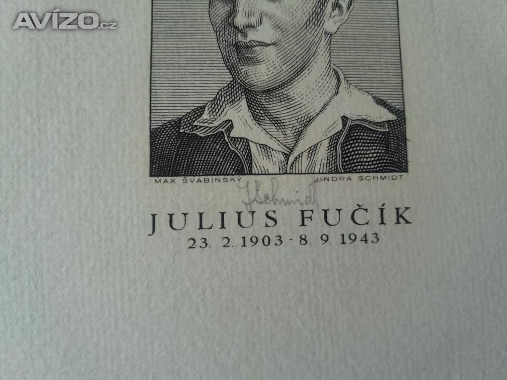 Foto inzerátu Julius Fučík (Max Švabinský, Jindra Schmidt) - grafický list