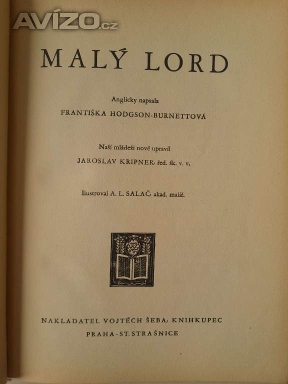 Foto inzerátu Malý lord (F. Hodgson Burnett)