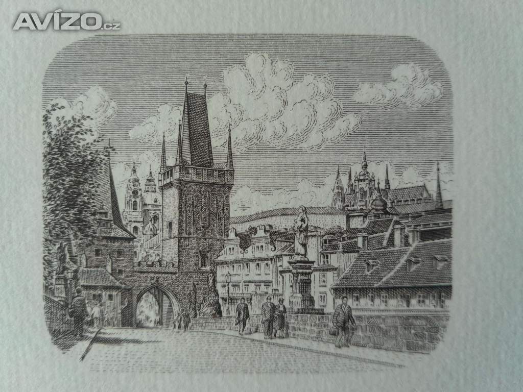 Foto inzerátu Praha (Max Švabinský, Jindra Schmidt) - grafický list 