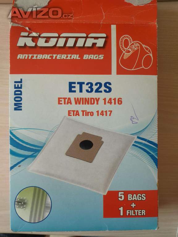 Foto inzerátu Sáček do vysavače KOMA ET32S - ETA Windy 1416 