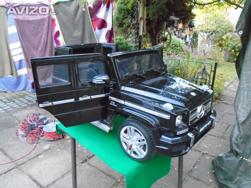 Foto inzerátu Dětské elektrické auto Mercedes Benz AMG G63 pro 1 dítě pěkný stav zánovní baterie