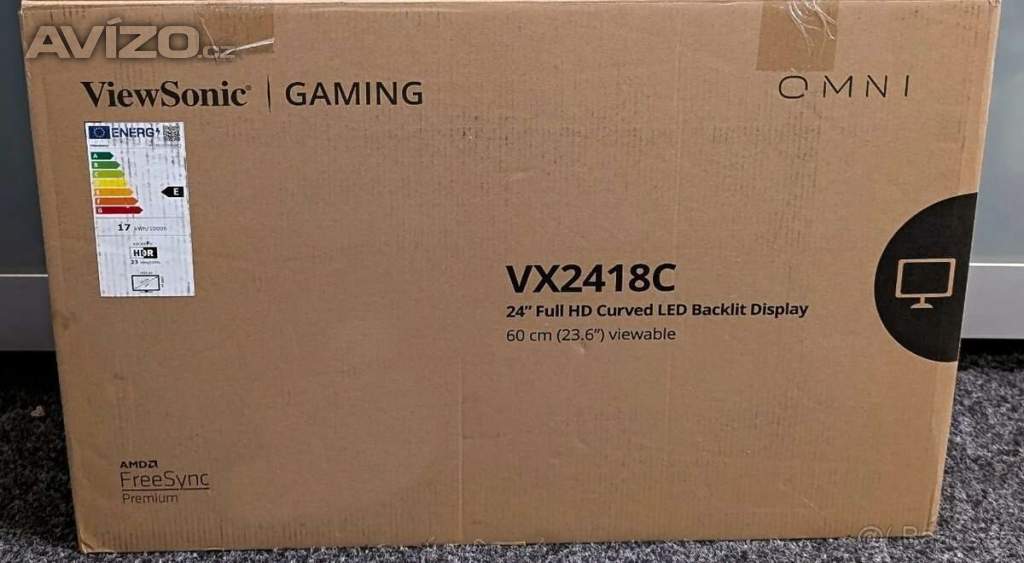 Foto inzerátu Herní prohnutý 24ˇViewSonic VX2418C Gaming,záruka