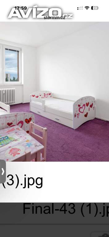 Foto inzerátu Detska postel se zabradlim