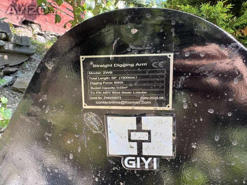 Foto inzerátu Podkopové rameno GIYI (ZWB) pro mininakladač