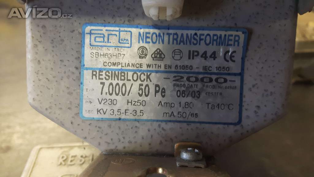 Foto inzerátu trafo na neon