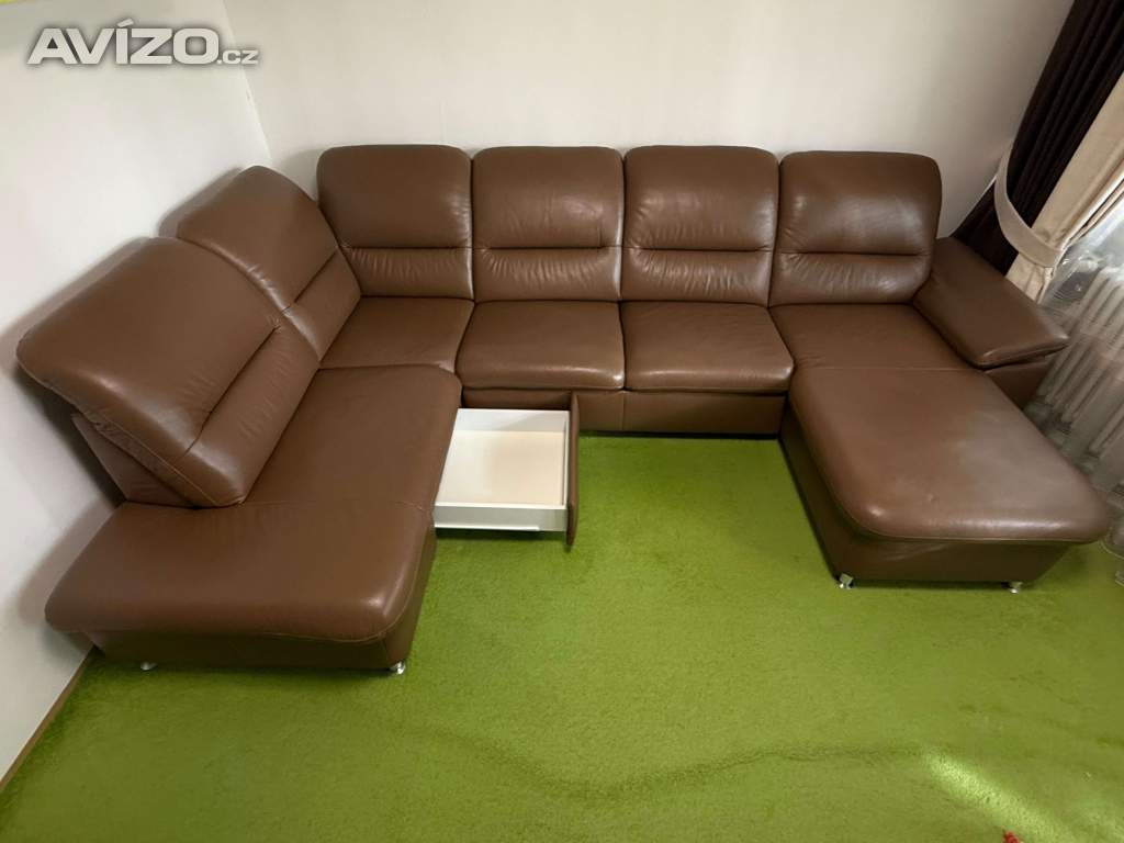 Foto inzerátu Prostorná rozkládací sedací souprava do U 