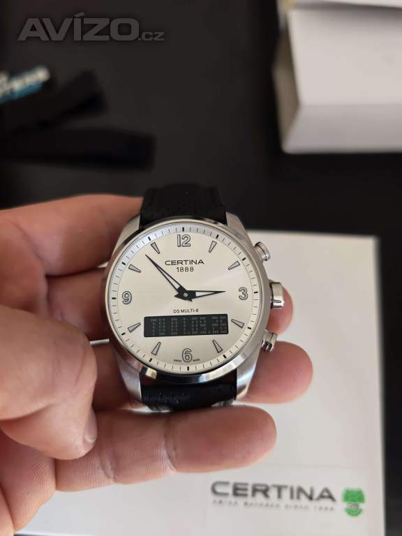 Certina DS Multi-8 jako nové, vibrační budík