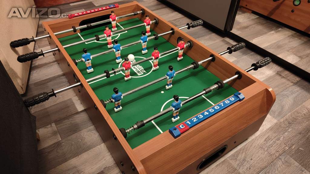 Foto inzerátu Kvalitní stolní fotbálek Bandito Mini-Kicker Teleskop (95x52x25 cm)