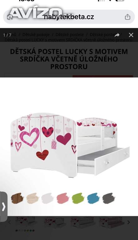 Detska postel se zabradlim 