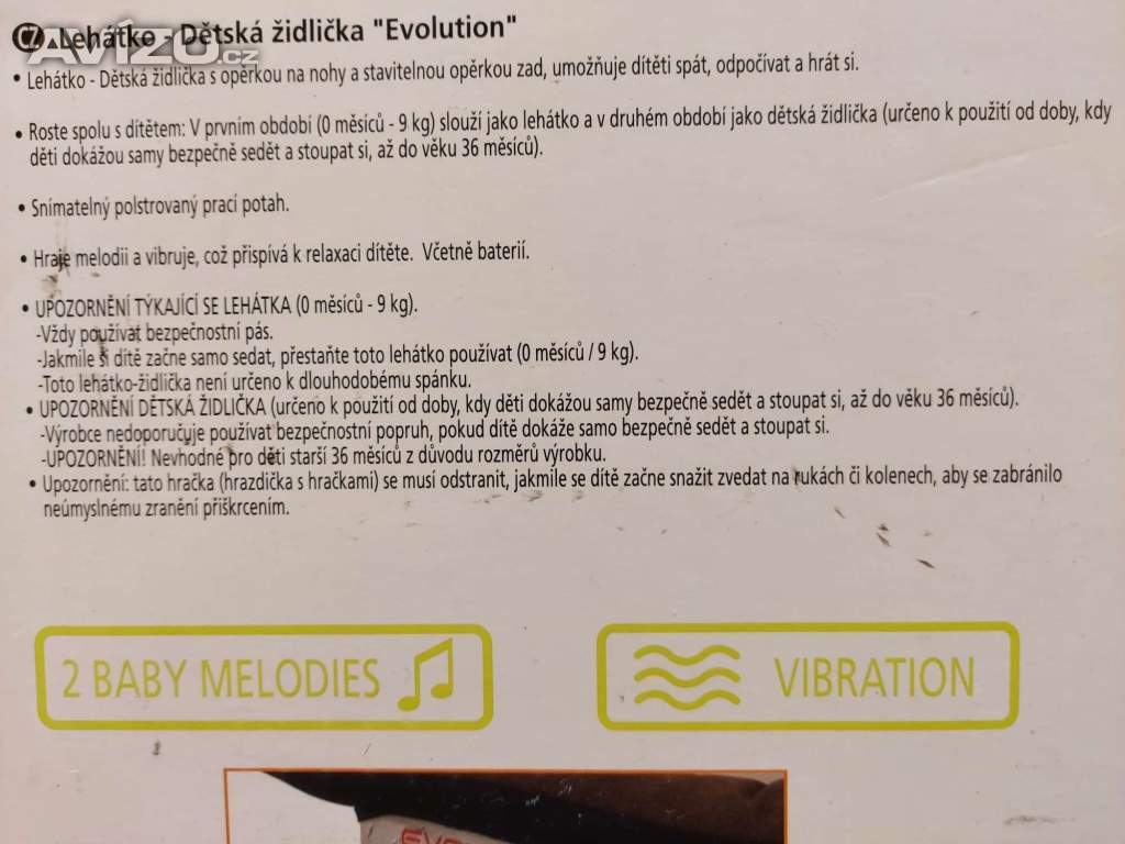 Foto inzerátu Lehátko dětské JANÉ EVOLUTION