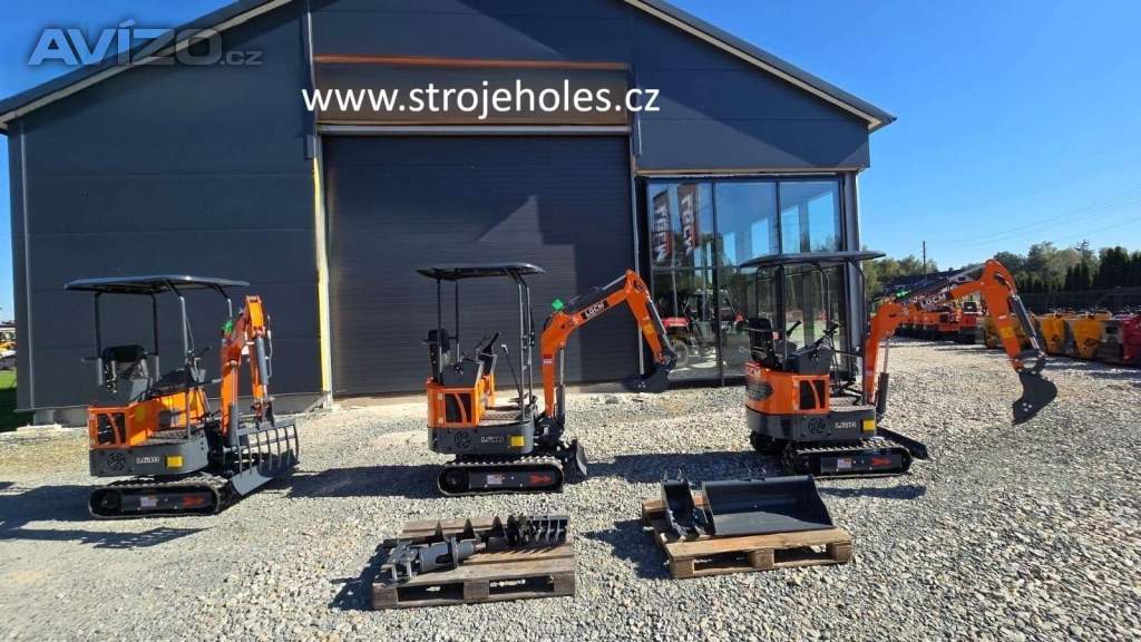 Minibagr 1t LGCM LG10 + 3 lžíce 20/40/80 cm Opava