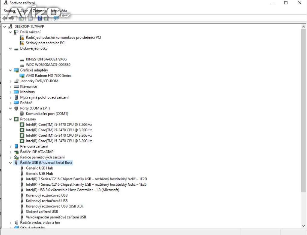 Foto inzerátu PC Lenovo - 16GB RAM, SSD 240GB + 640GB HDD + monitor